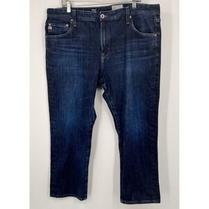 AG Adriano Goldschmied Everett Slim Straight Leg Dark Wash Jeans Mens 38x28